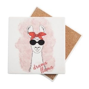 NEW!!! DRAMA LLAMA COASTER SET OF 4